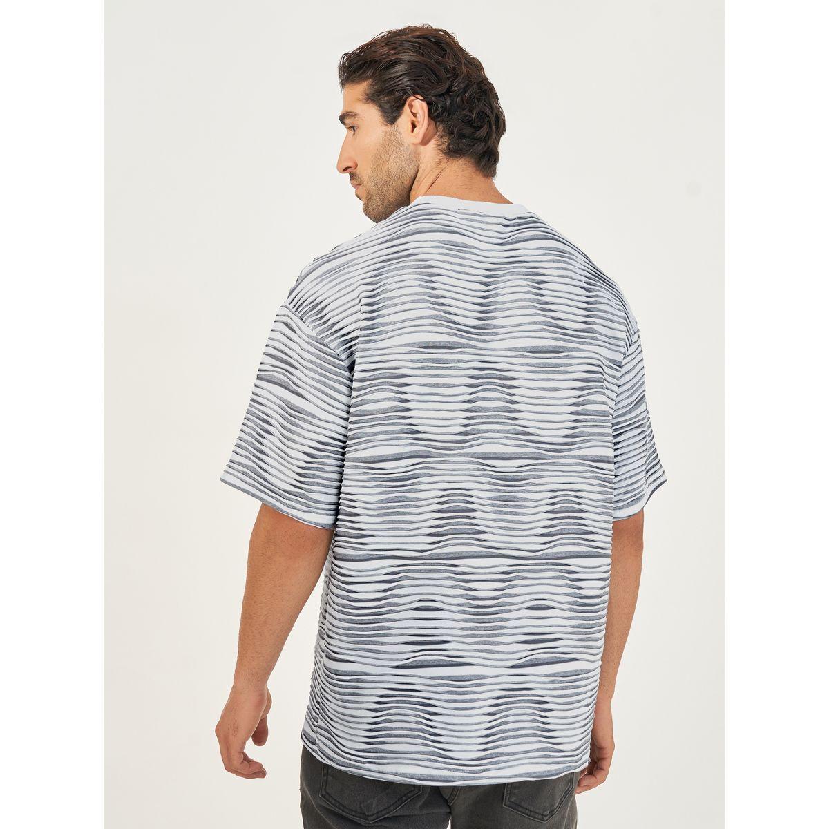 Styli Striped Wave Knit Boxy T-Shirt-men-clothing-tshirtsandpolos-tshirts-image-4