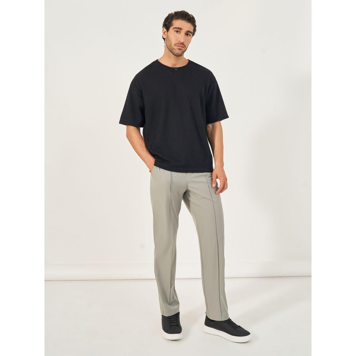 تيشيرت فضفاض بتفاصيل محبوكة-men-clothing-tshirtsandpolos-tshirts-image-3