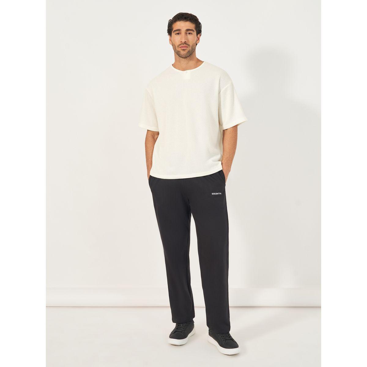 Styli Oversized Honeycomb Textured Knit T-Shirt-men-clothing-tshirtsandpolos-tshirts-image-2