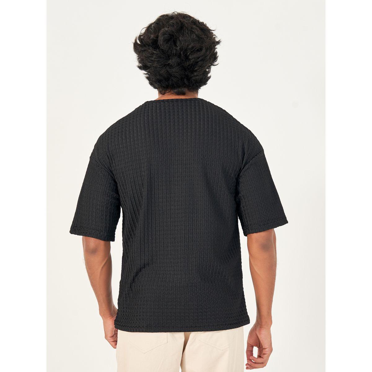 Styli Textured Knit Boxy Fit T-Shirt-men-clothing-tshirtsandpolos-tshirts-image-4