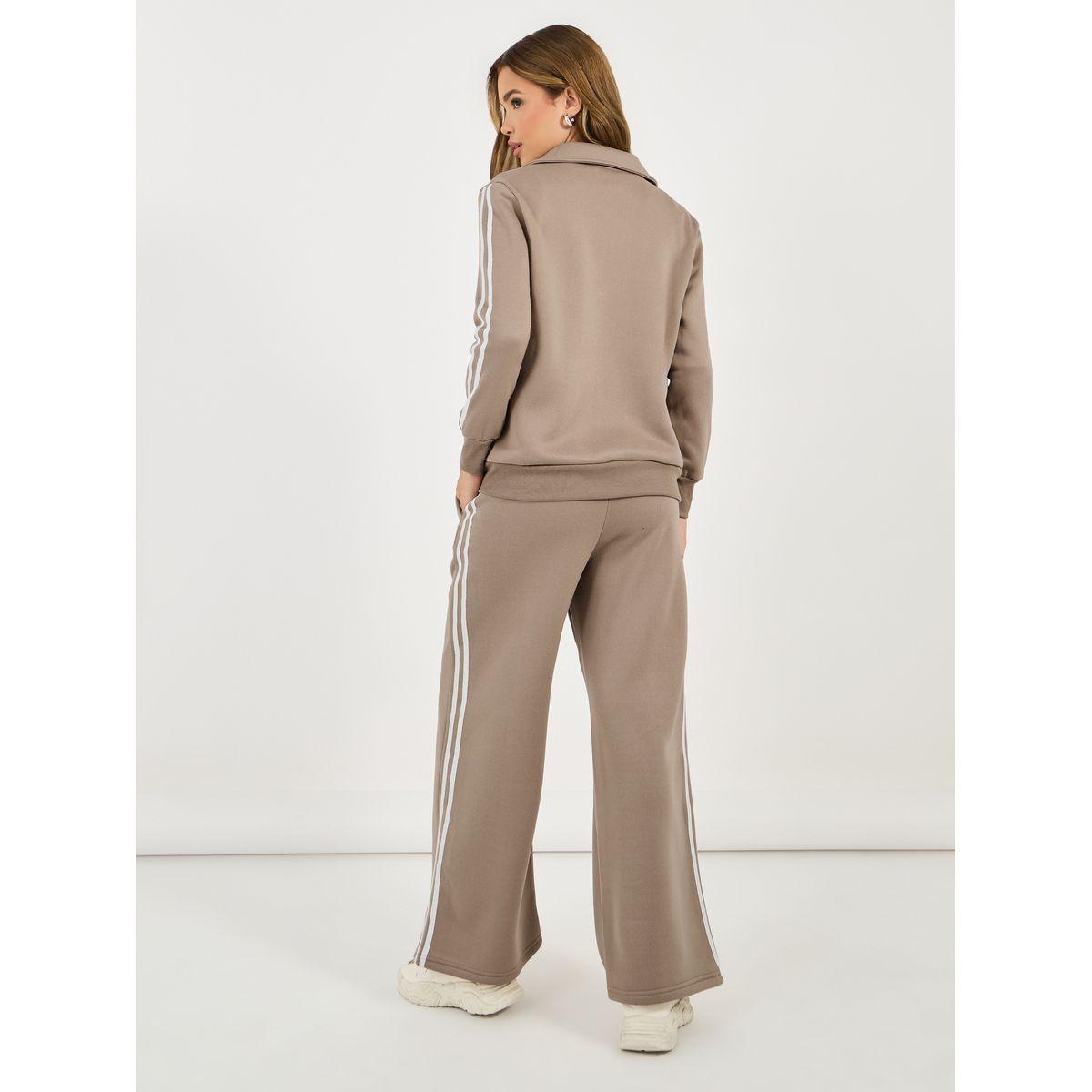 طقم منسق من بنطال وجاكيت بسحَّاب غلق-women-clothing-coordsets-image-6