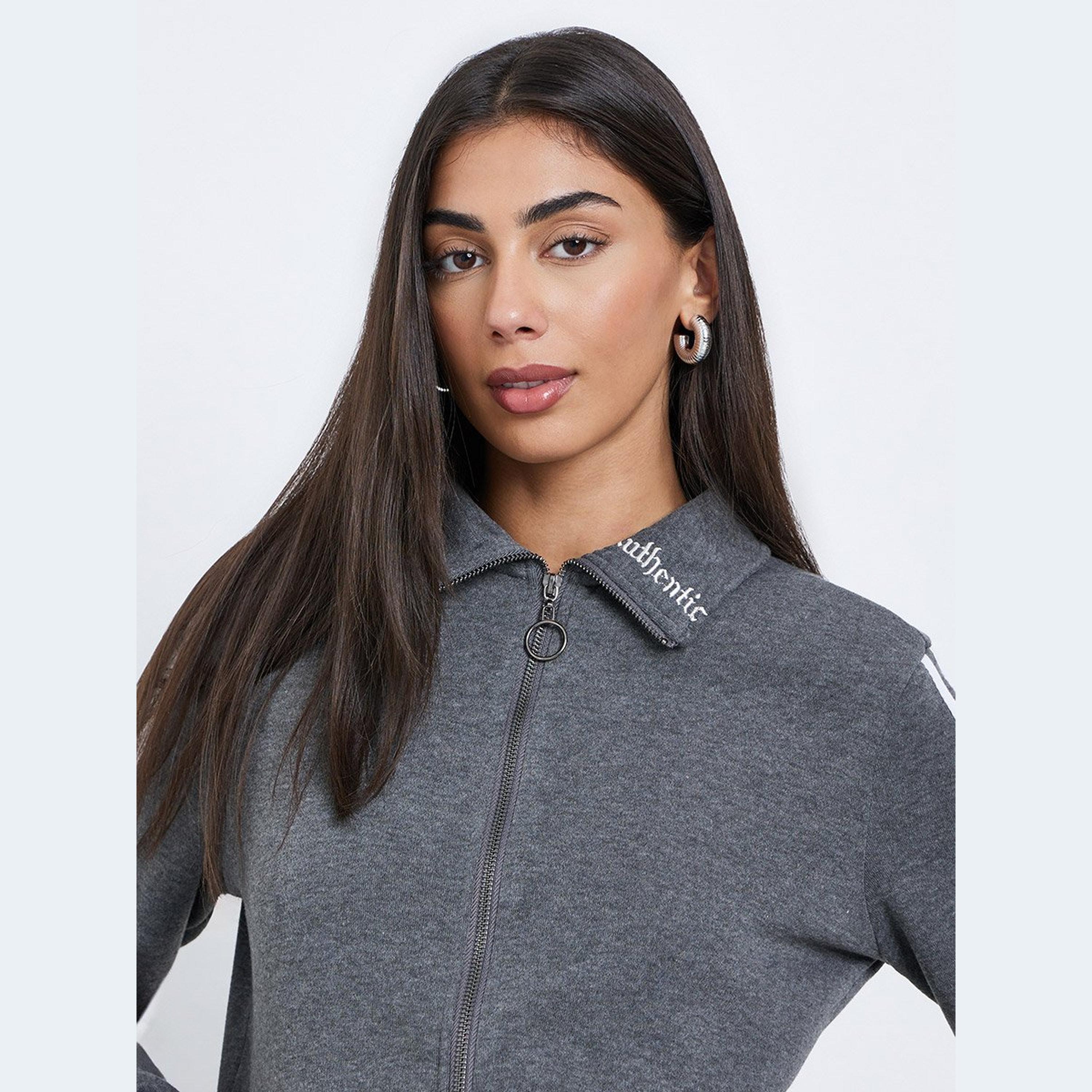 Styli Contrast Stripe Detail Front Zip Jacket and Pants Co-Ords-women-clothing-coordsets-image-4