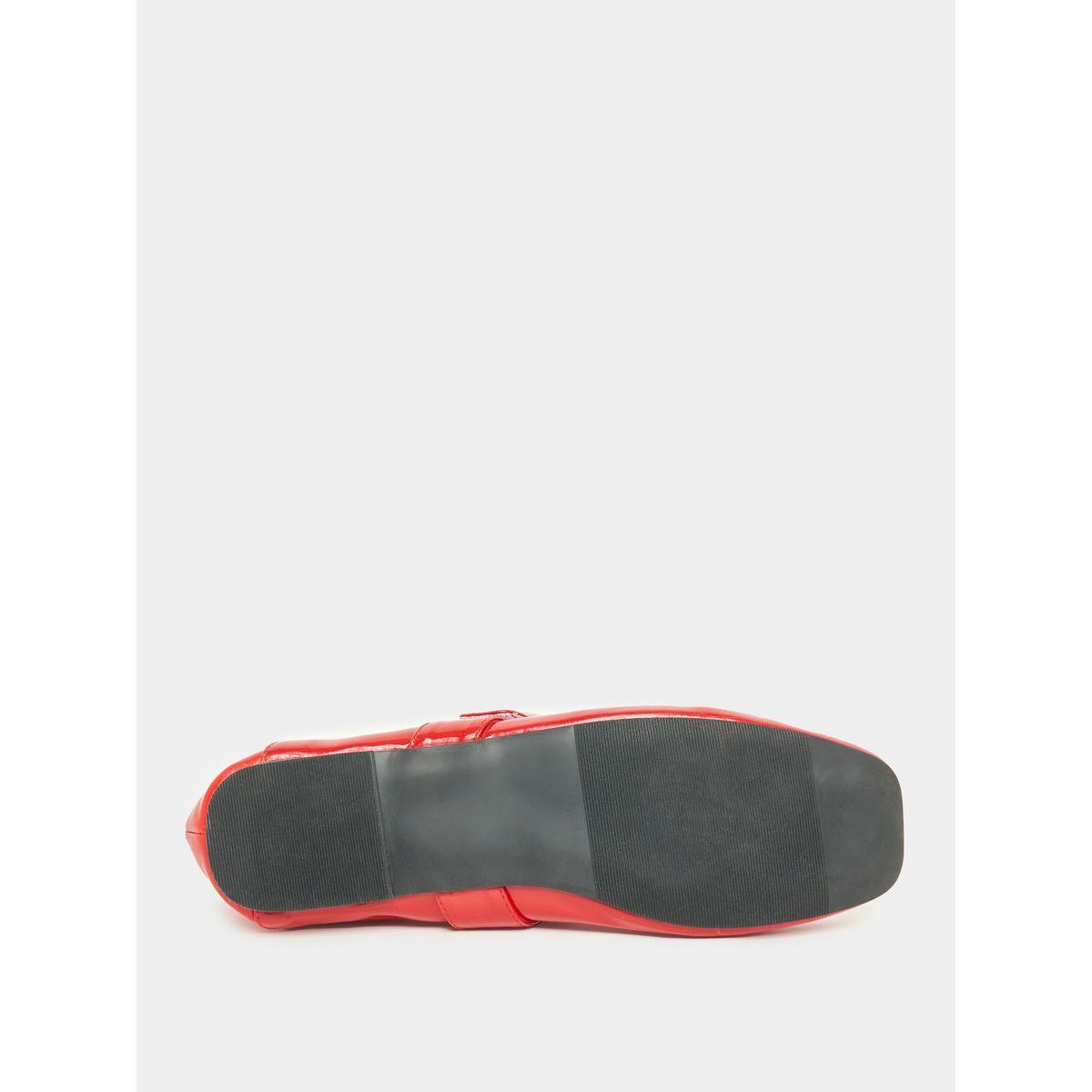 Styli Patent Ballerina Shoes with Buckle Strap-women-shoes-loafersandmoccasins-image-6