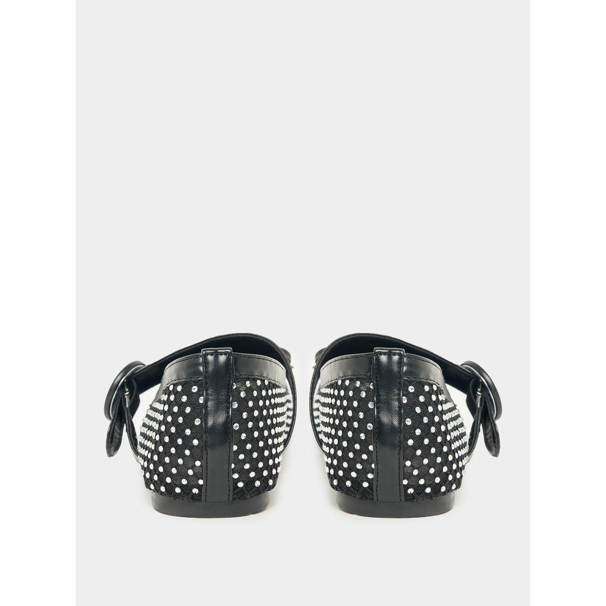 Styli Bow Design Embellished Ballerina Shoes-women-shoes-loafersandmoccasins-image-4