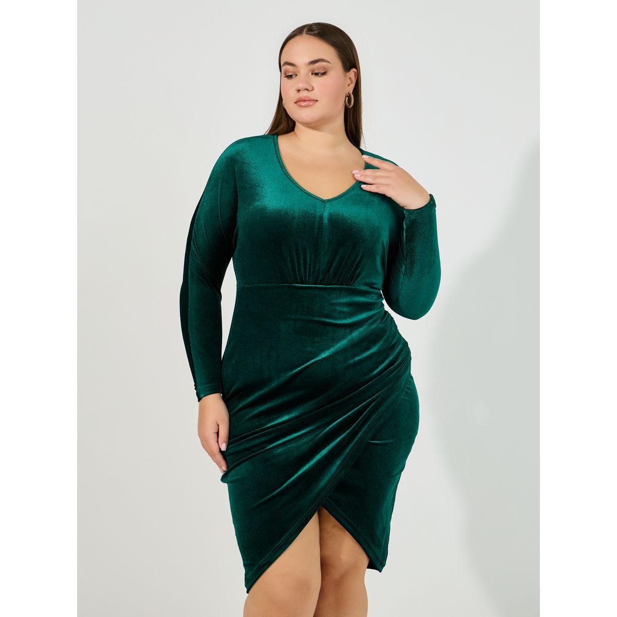 فستان ضيق بطول الركبة مع أكمام طويلة-women-clothing-dresses-image-6