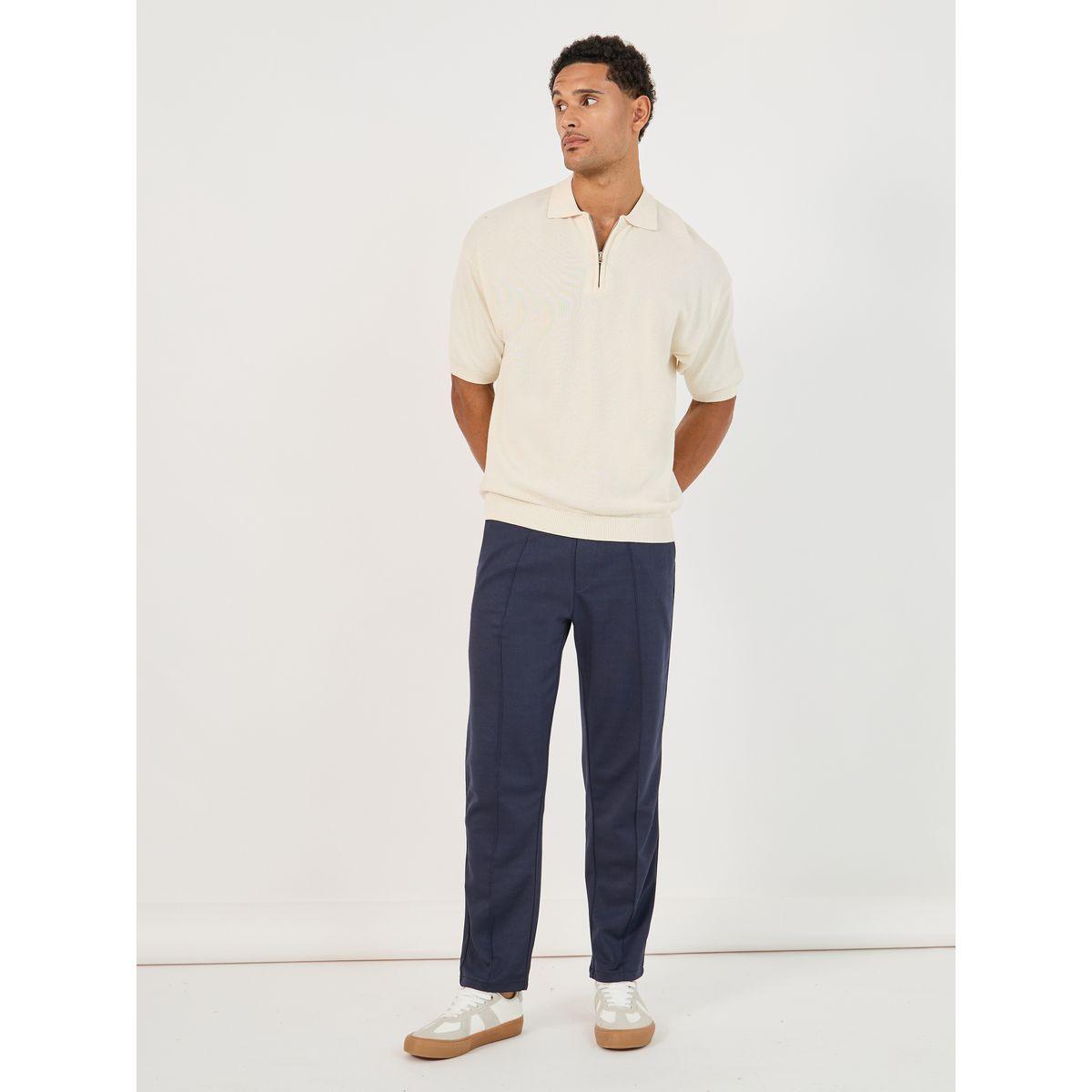 Styli Front Pintuck Knit Slim Fit Pants-men-clothing-bottoms-trousersandchinos-trousers-image-2