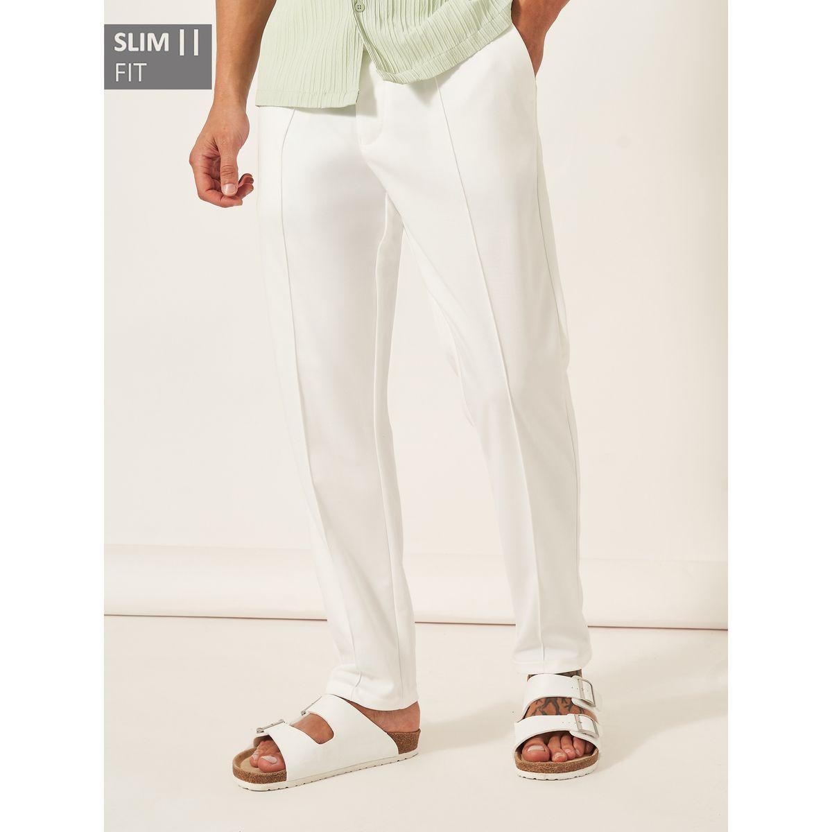 Styli Front Pintuck Knit Slim Fit Pants-men-clothing-bottoms-trousersandchinos-trousers-image-1
