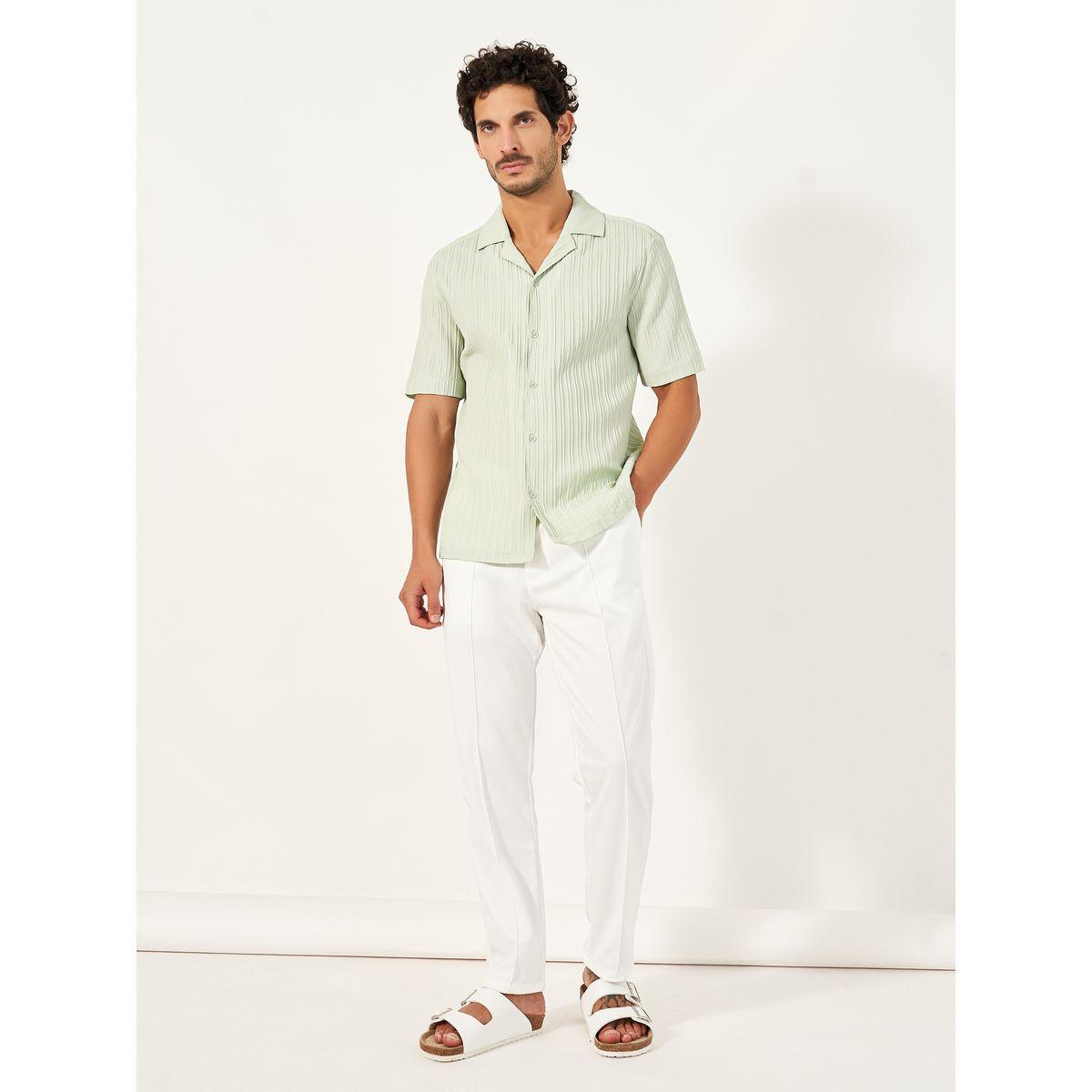 Styli Front Pintuck Knit Slim Fit Pants-men-clothing-bottoms-trousersandchinos-trousers-image-2
