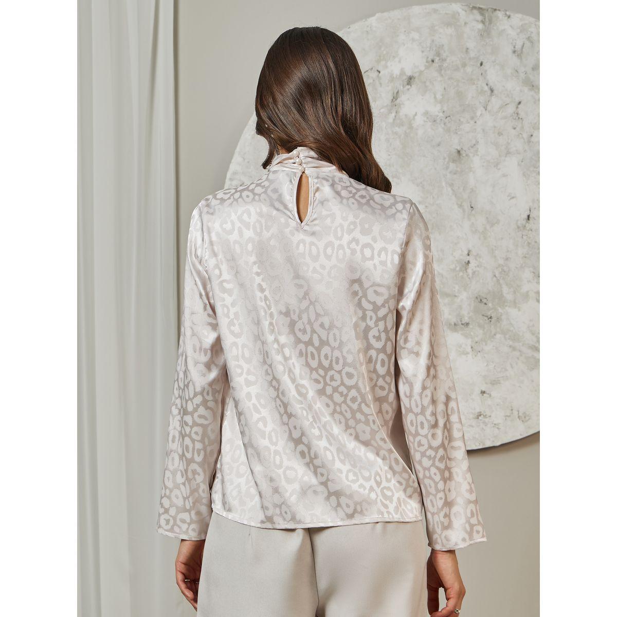Styli Limited Burnout Texture High Neck Twisted Top-women-clothing-shirtsandblouses-blouses-image-5