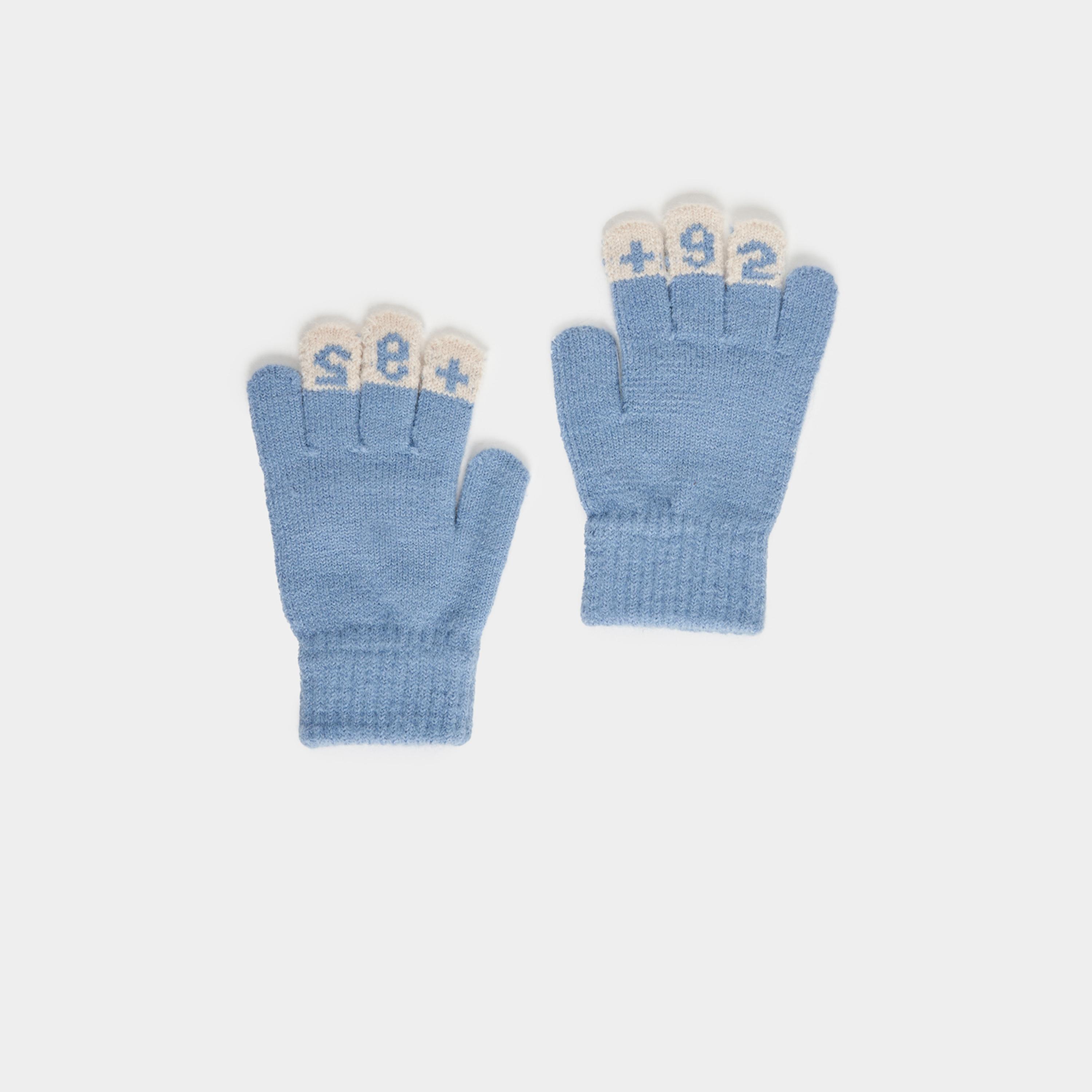 Styli Car Pattern Knitted Warm Gloves-women-winterwear-gloves-image-3