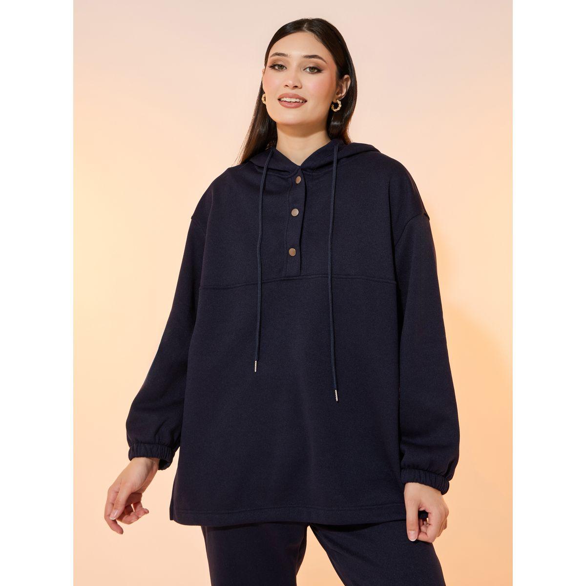 Take Two Button Detail Relaxed Fit Hoodie and Joggers Co-Ords-women-clothing-coordsets-image-2