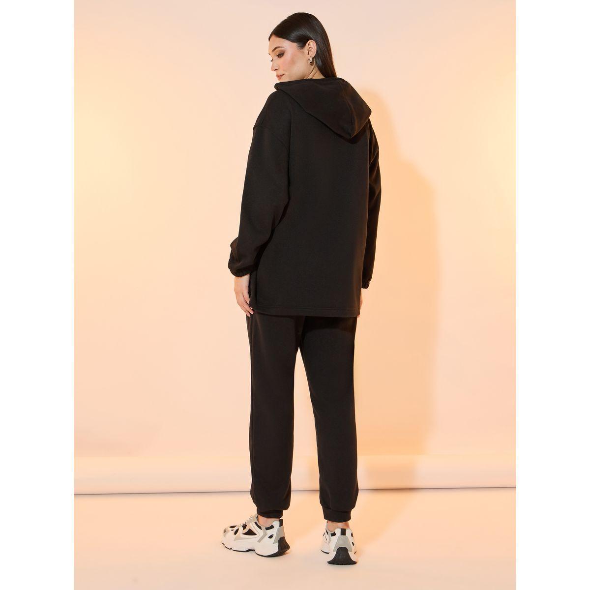 Take Two Longline Button Detail Hoodie and Joggers Co-Ords-women-clothing-coordsets-image-6