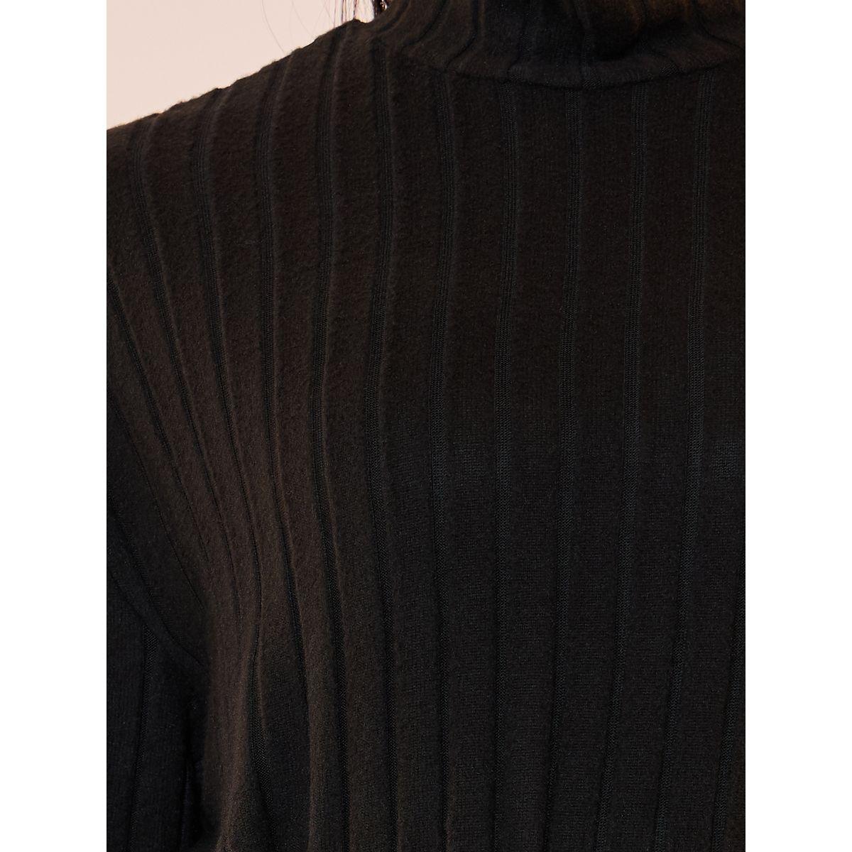 Take Two Solid Rid Knitted Turtle Neck Top and Pants Co-Ords Set-women-clothing-coordsets-image-3