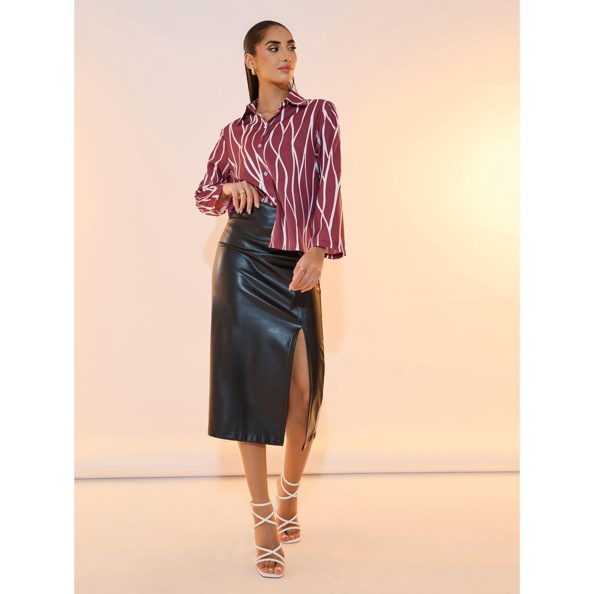 Take Two Abstract Print Long Sleeves Shirts-women-clothing-shirtsandblouses-shirts-image-2
