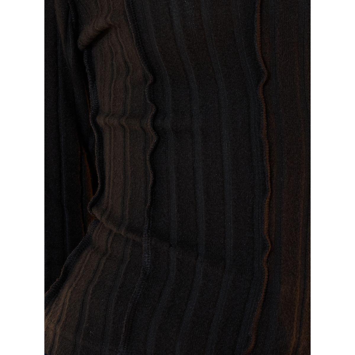Take Two Solid Ribbed Exposed Seam Polo Neck Knit Top-women-clothing-tshirts-image-3