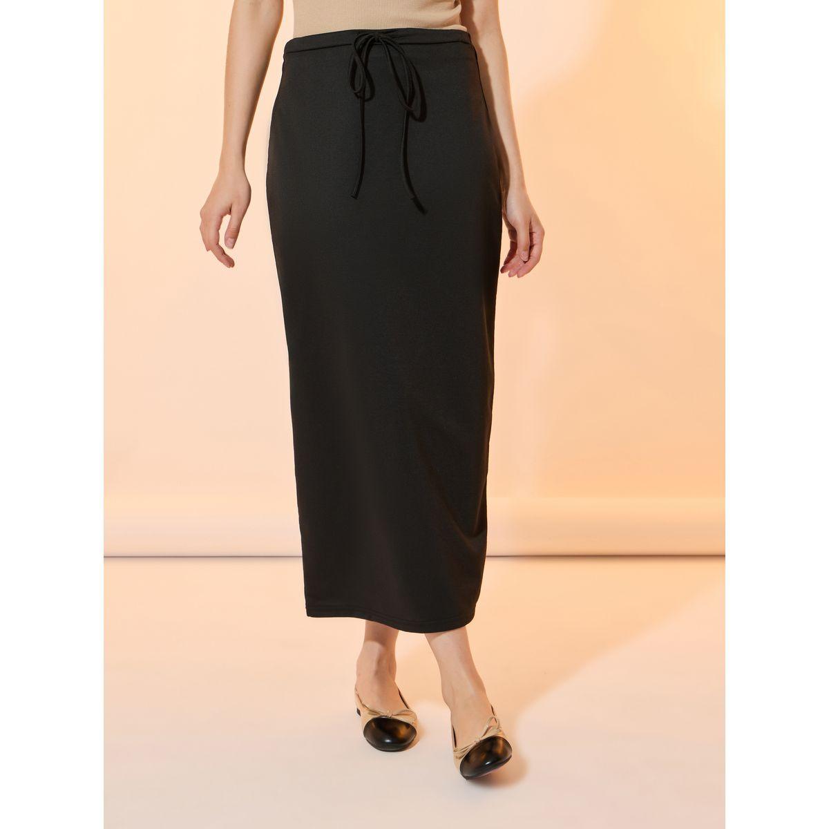 Take Two Solid Back Slit Midi Skirt with Drawstring-women-clothing-bottoms-skirts-image-2