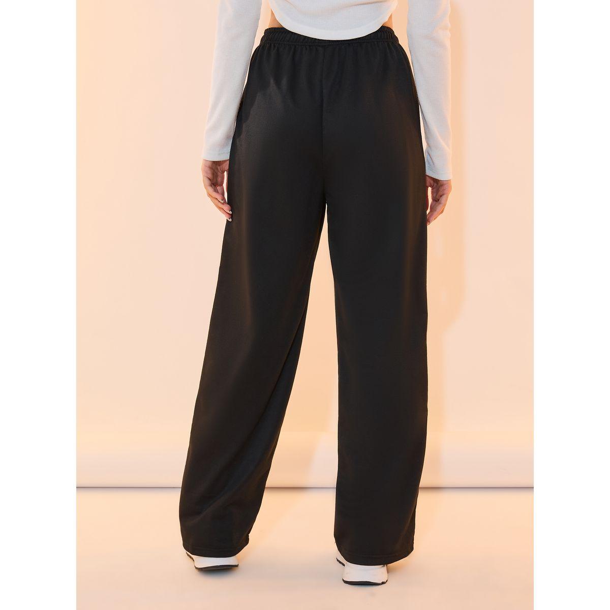 بنطال رياضي سادة مزين بحزوز مع رباط خصر-women-clothing-bottoms-trousers-image-4