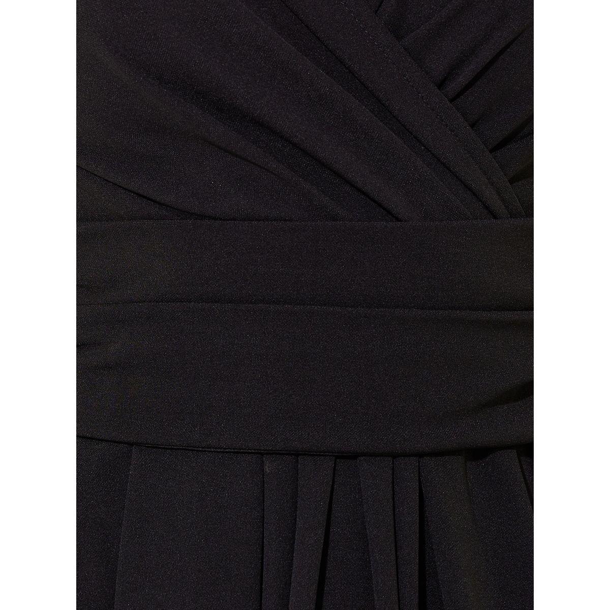 فستان ميدي ملفوف بياقة أمامية وأربطة خلفية-women-clothing-dresses-image-5