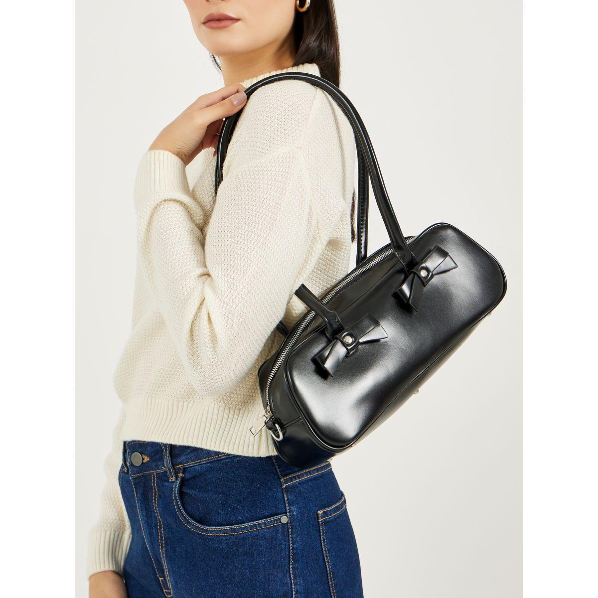 Styli Ribbon Design Shoulder Bag with Dual Handle-women-bagsandwallets-handbags-image-2