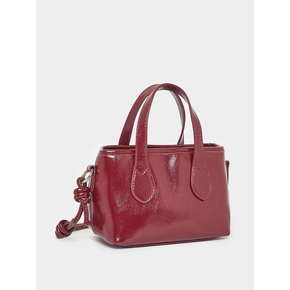 شنطة يد لامعة بمقبضين يد-women-bagsandwallets-handbags-image-1