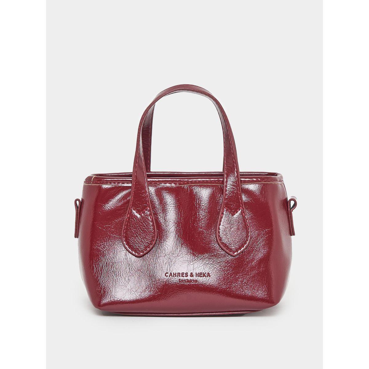 شنطة يد لامعة بمقبضين يد-women-bagsandwallets-handbags-image-2