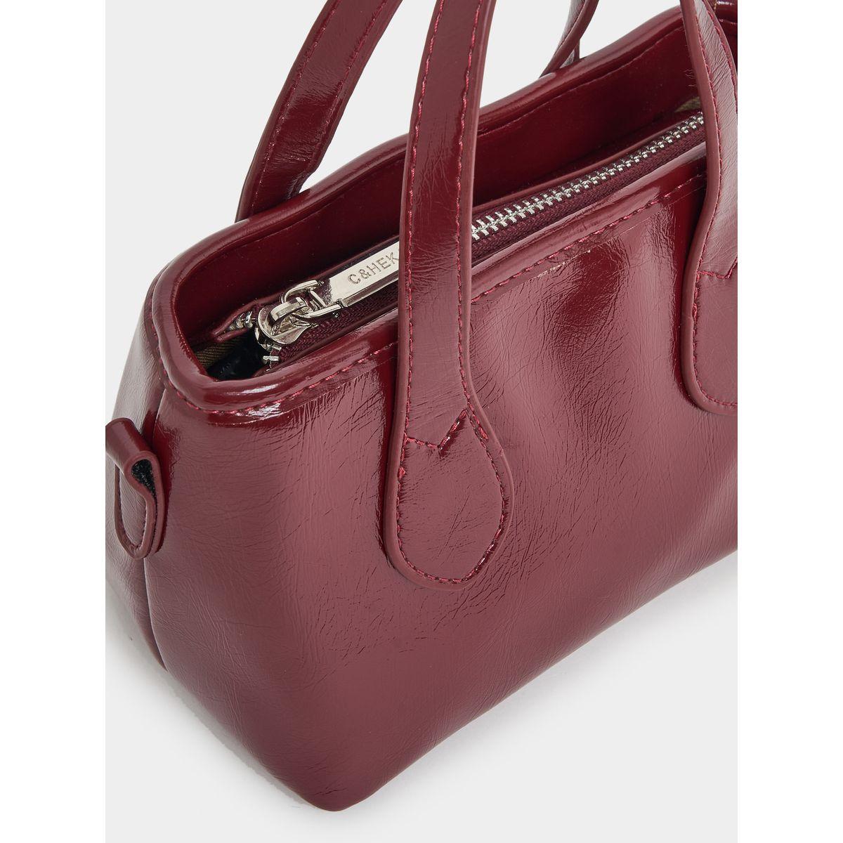 شنطة يد لامعة بمقبضين يد-women-bagsandwallets-handbags-image-3
