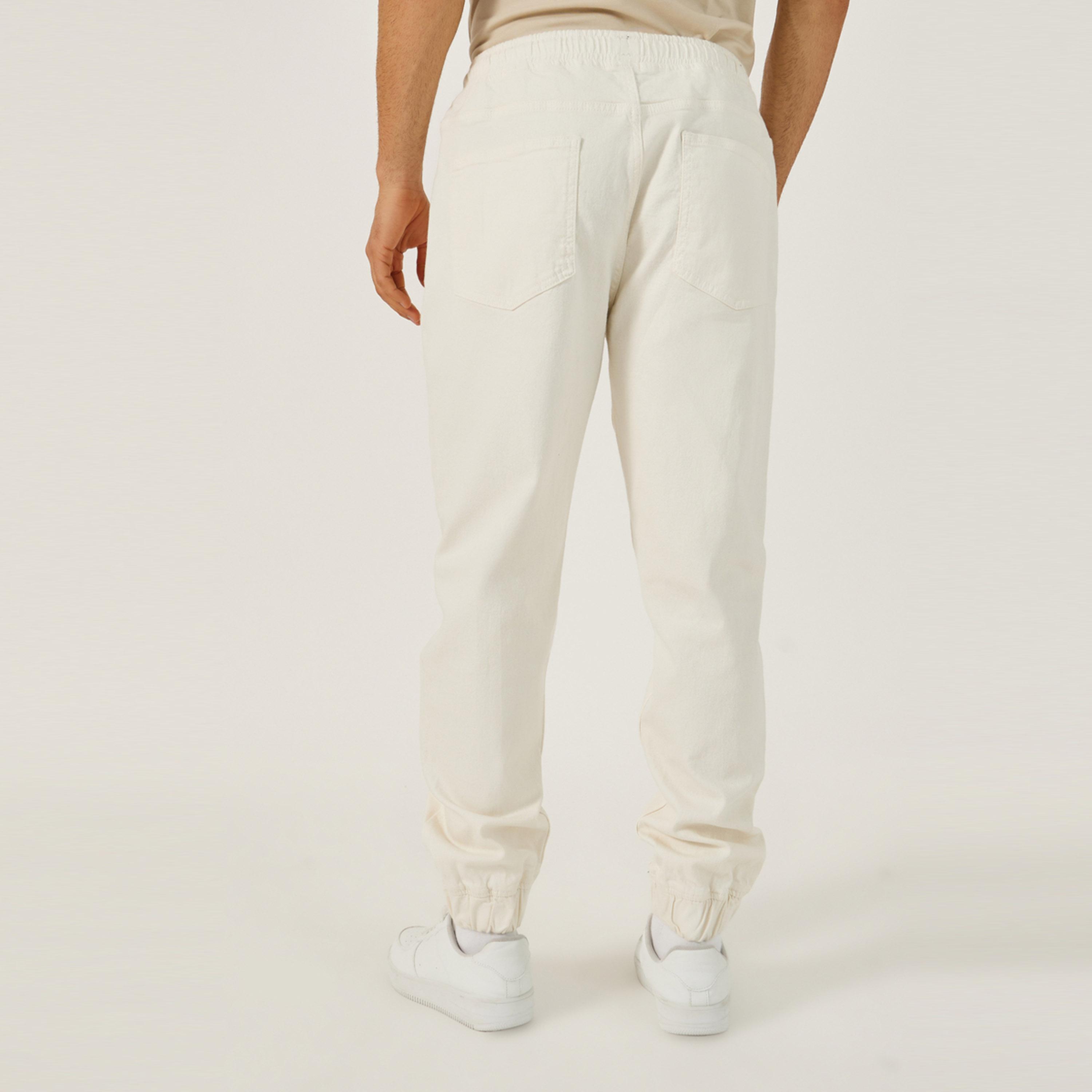 ستايلي - بنطال رياضي ضيق بلون متوسط-men-clothing-bottoms-joggers-image-4