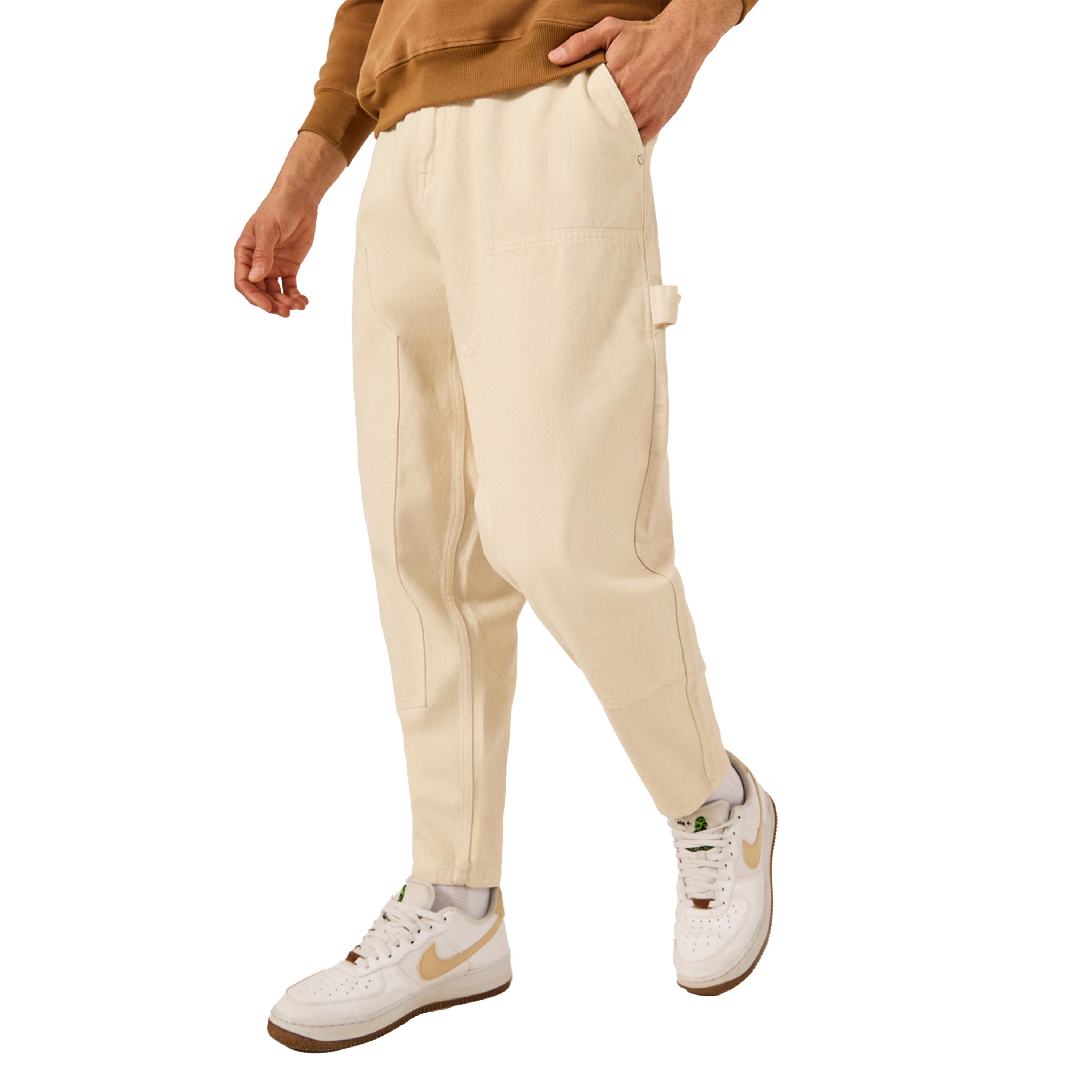 ستايلي - بنطال جينز بخصر متوسط الارتفاع بقصّة البالون مع جيوب-men-clothing-bottoms-jeans-image-1