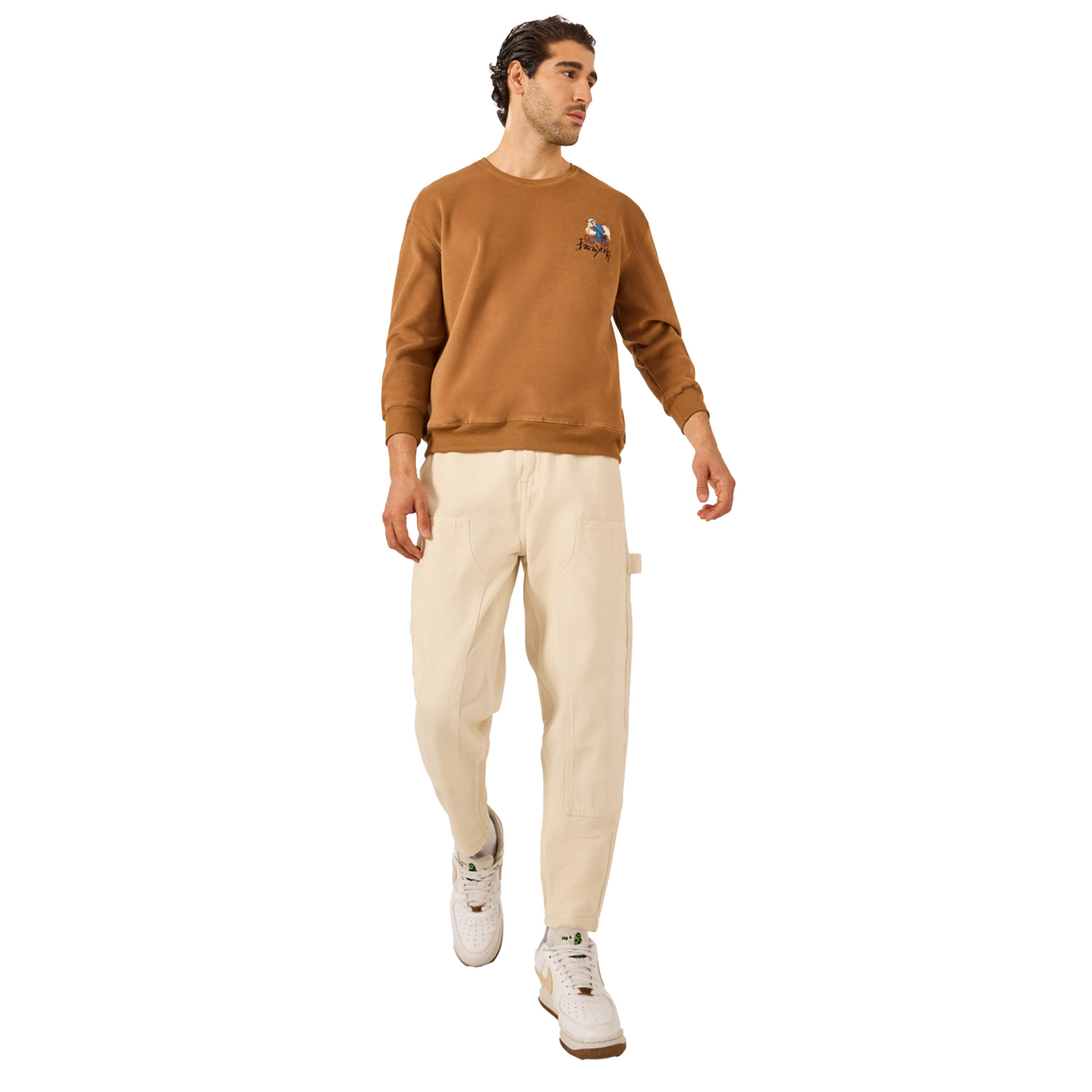 ستايلي - بنطال جينز بخصر متوسط الارتفاع بقصّة البالون مع جيوب-men-clothing-bottoms-jeans-image-2