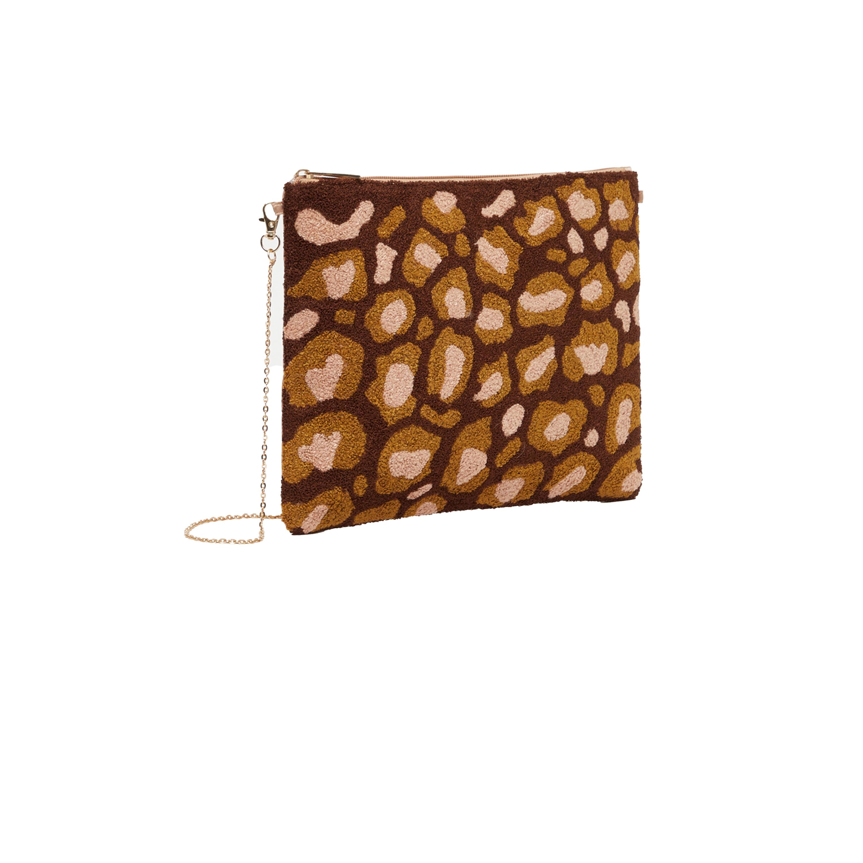 Styli Animal Print Clutch with Detachable Chain Strap-women-bagsandwallets-handbags-image-1