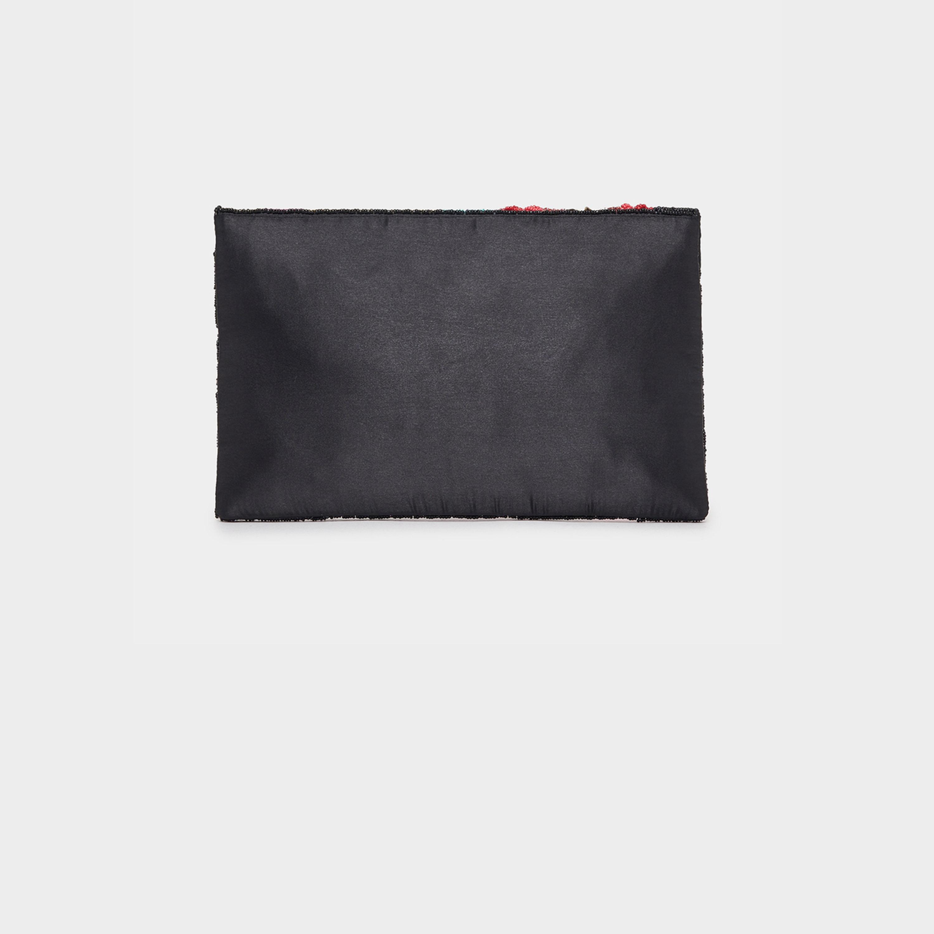 ستايلي - حقيبة كلاتش مزينة بالزهور مع حزام سلسلة قابل للفصل-women-bagsandwallets-handbags-image-4