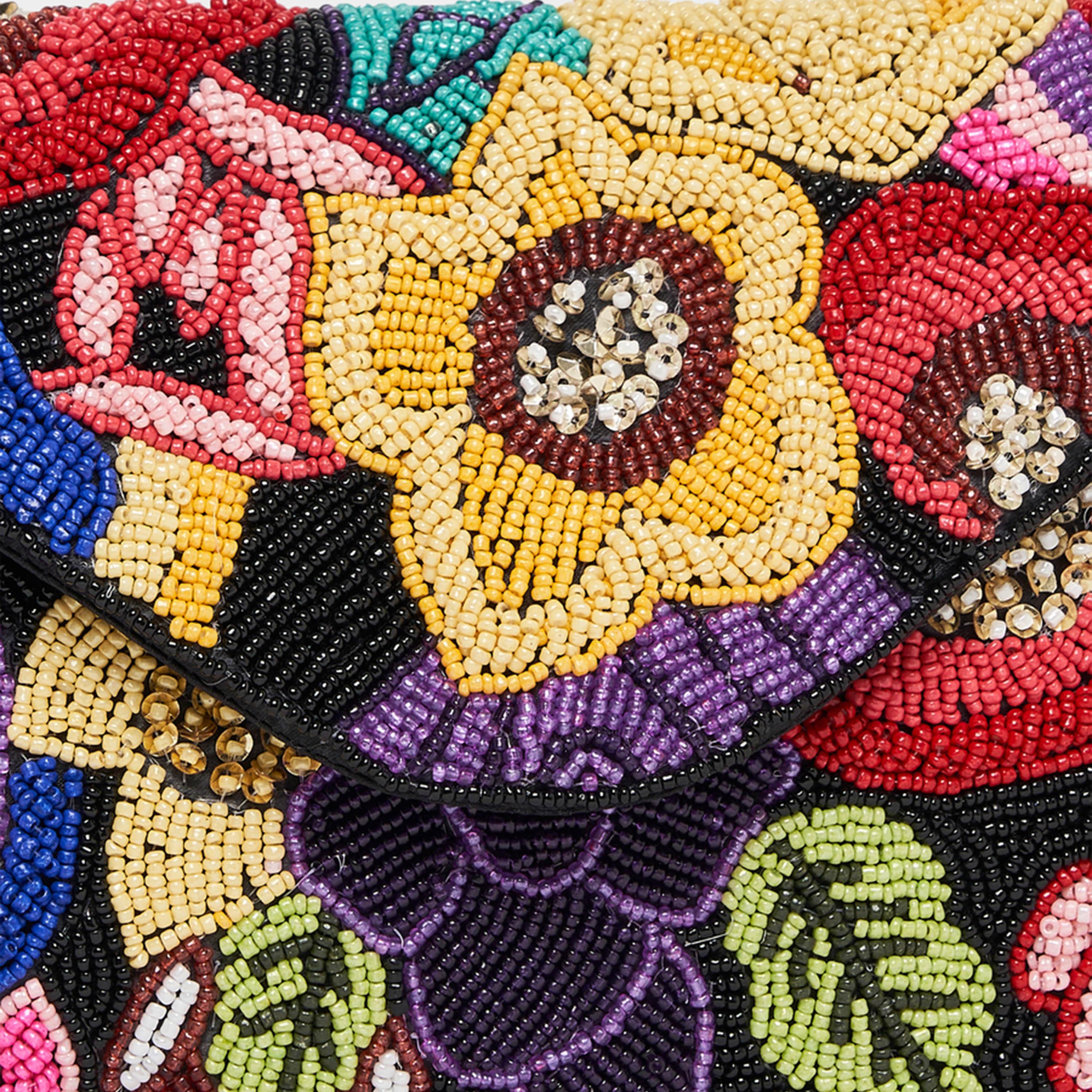 Styli Floral Embellished Clutch with Detachable Chain Strap-women-bagsandwallets-handbags-image-5