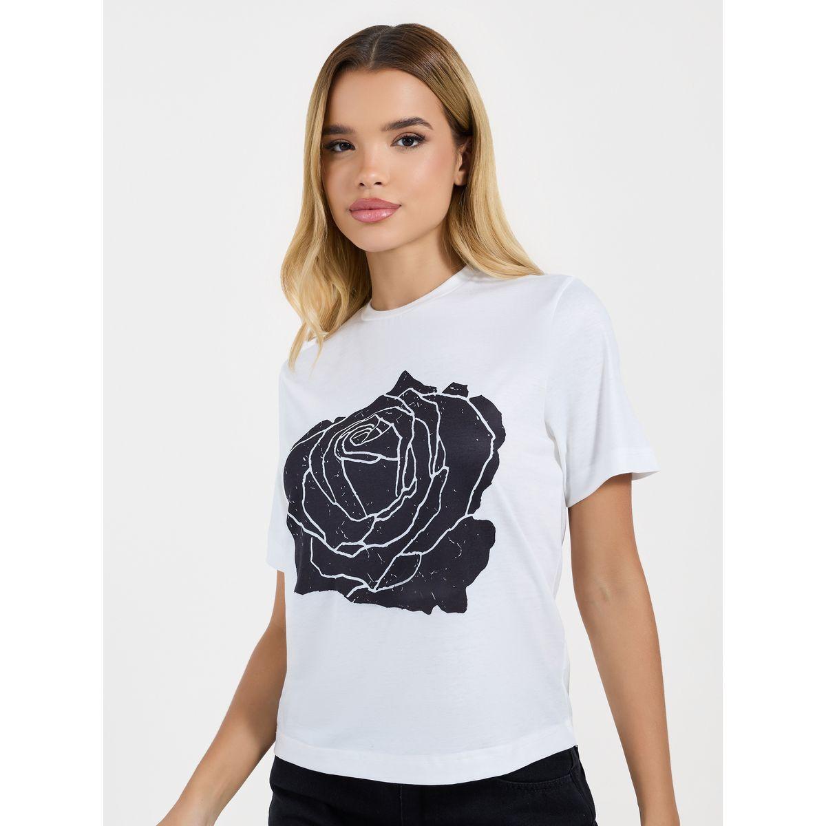 Styli Graphic Print Short Sleeve Regular Fit T-Shirtâ€‹-women-clothing-tshirts-image-1