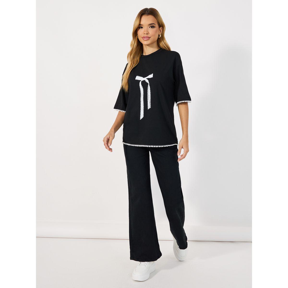 Styli Graphic Print Dropped Shoulder Oversized T-shirtâ€‹-women-clothing-tshirts-image-2