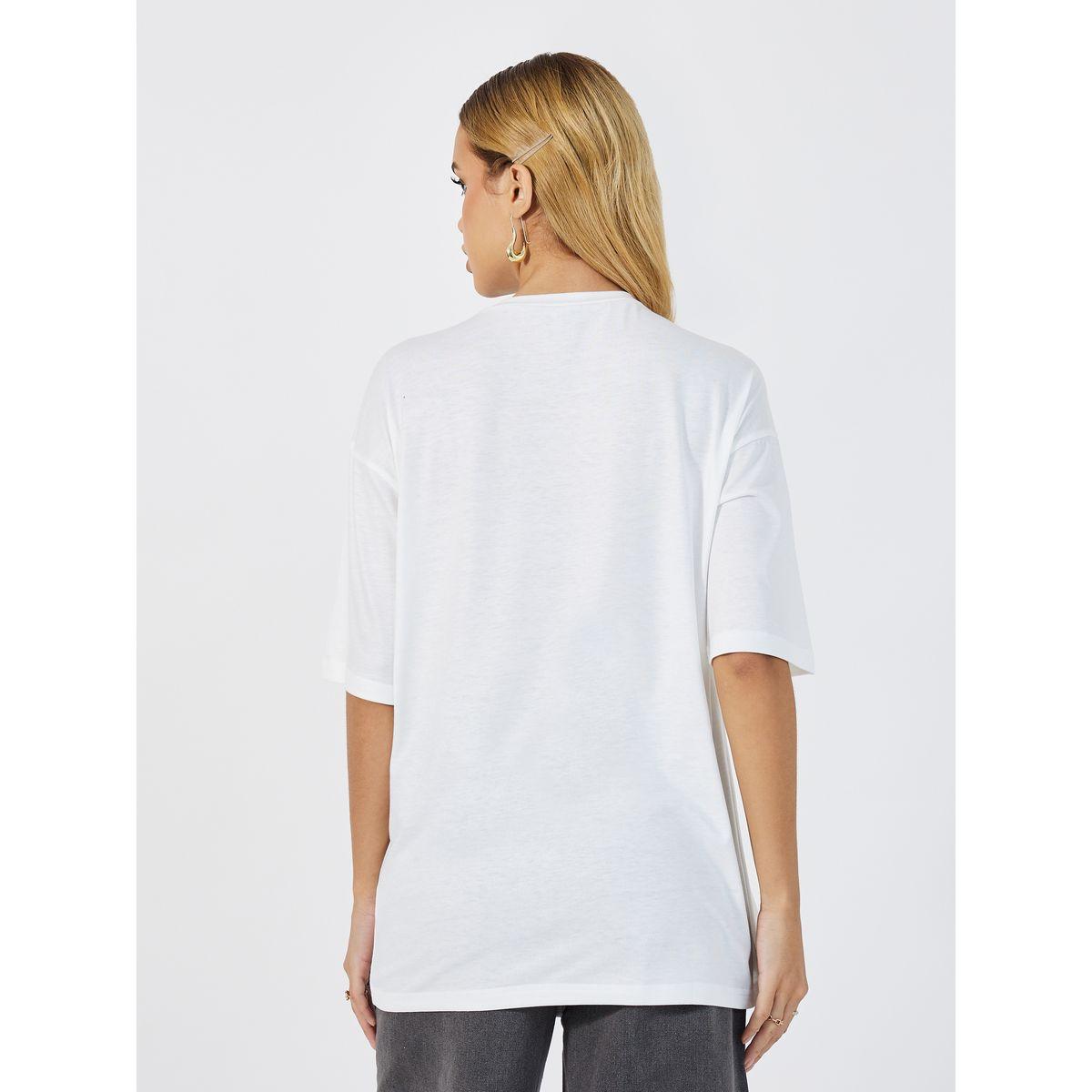 تيشيرت فضفاض بطبعة جرافيك وياقة دائرية-women-clothing-tshirts-image-4