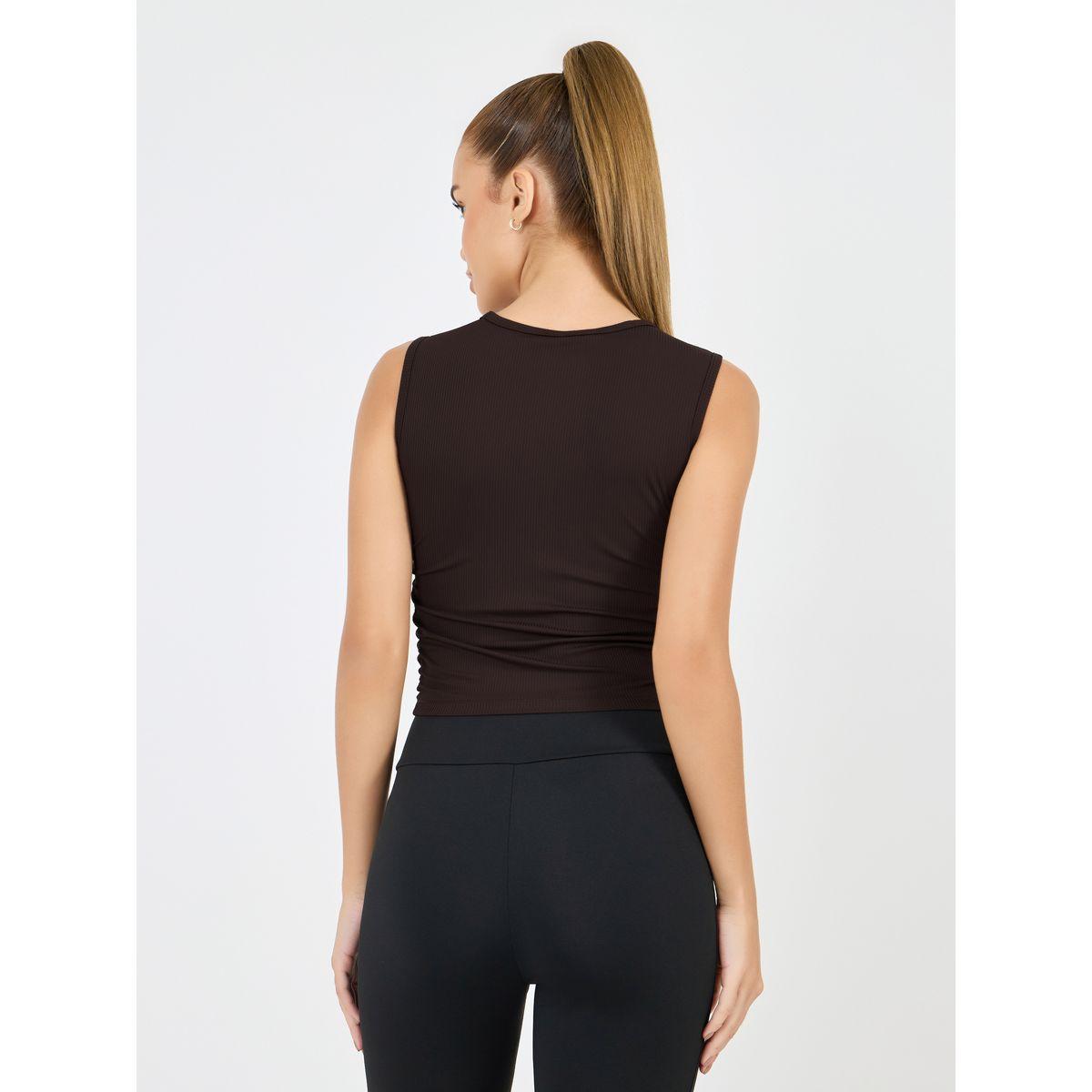 Styli Active Ruched Detail Padded Tank-women-clothing-sportswearandactivewear-tshirtsandvests-image-4