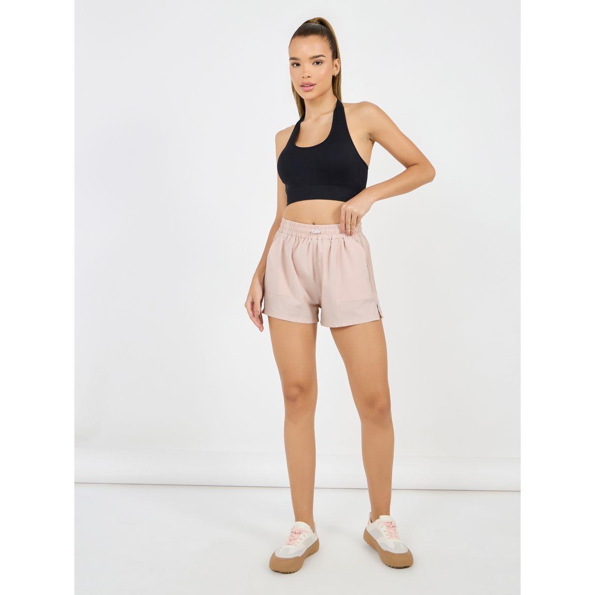 Styli Active Elastic Adjuster Waistband Running Shorts-women-clothing-sportswearandactivewear-bottoms-joggersandtrackpants-image-1