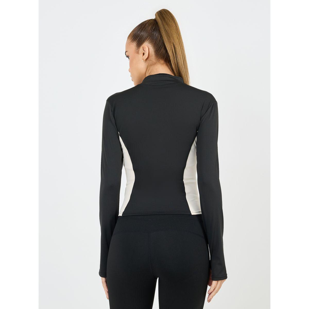 Styli Active Color Block Thumbhole Detail Zip Up Jacket-women-clothing-sportswearandactivewear-coatsandjackets-jackets-image-4