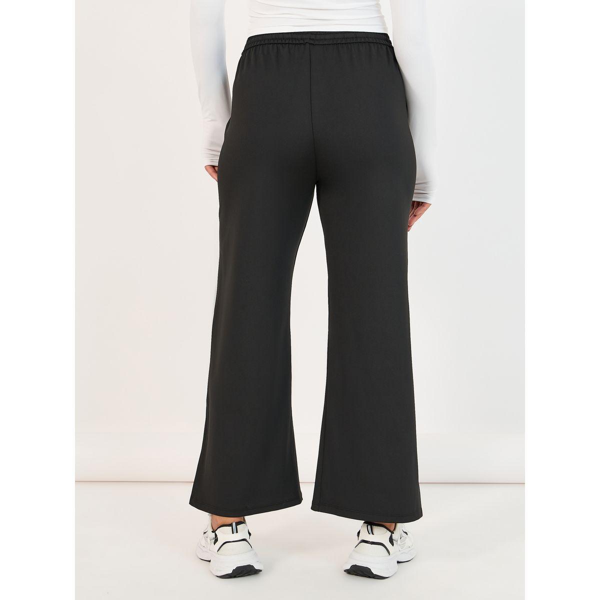 بنطال بأرجل مستقيمة وخصر مطاطي مع رباط-women-clothing-sportswearandactivewear-bottoms-image-4