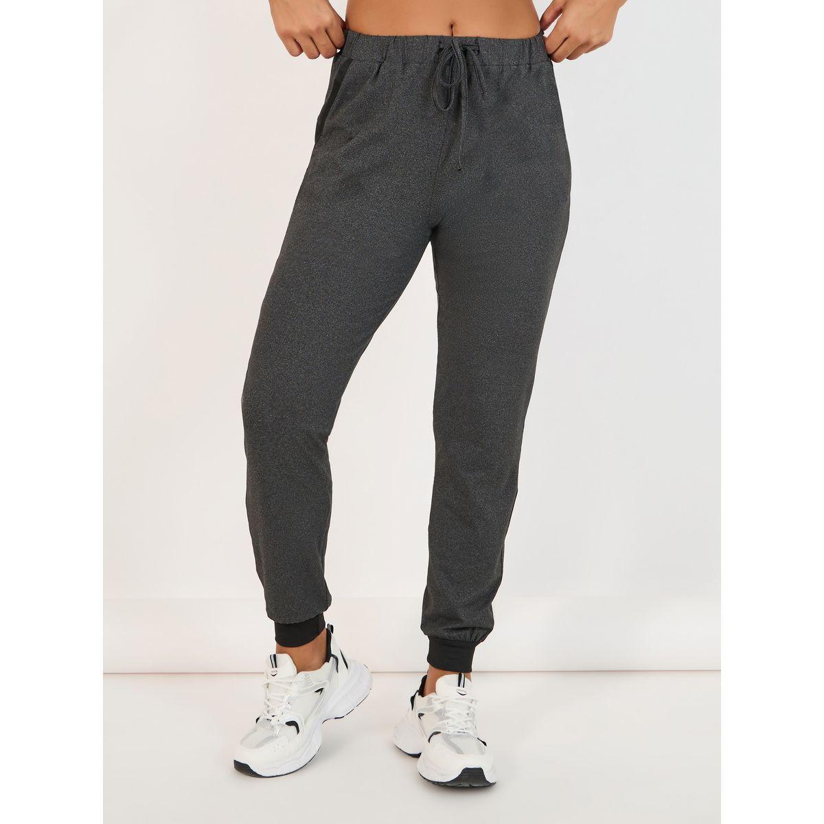 Styli Melange Contrast Pocket Trim & Cuff Joggers-women-clothing-sportswearandactivewear-bottoms-image-2