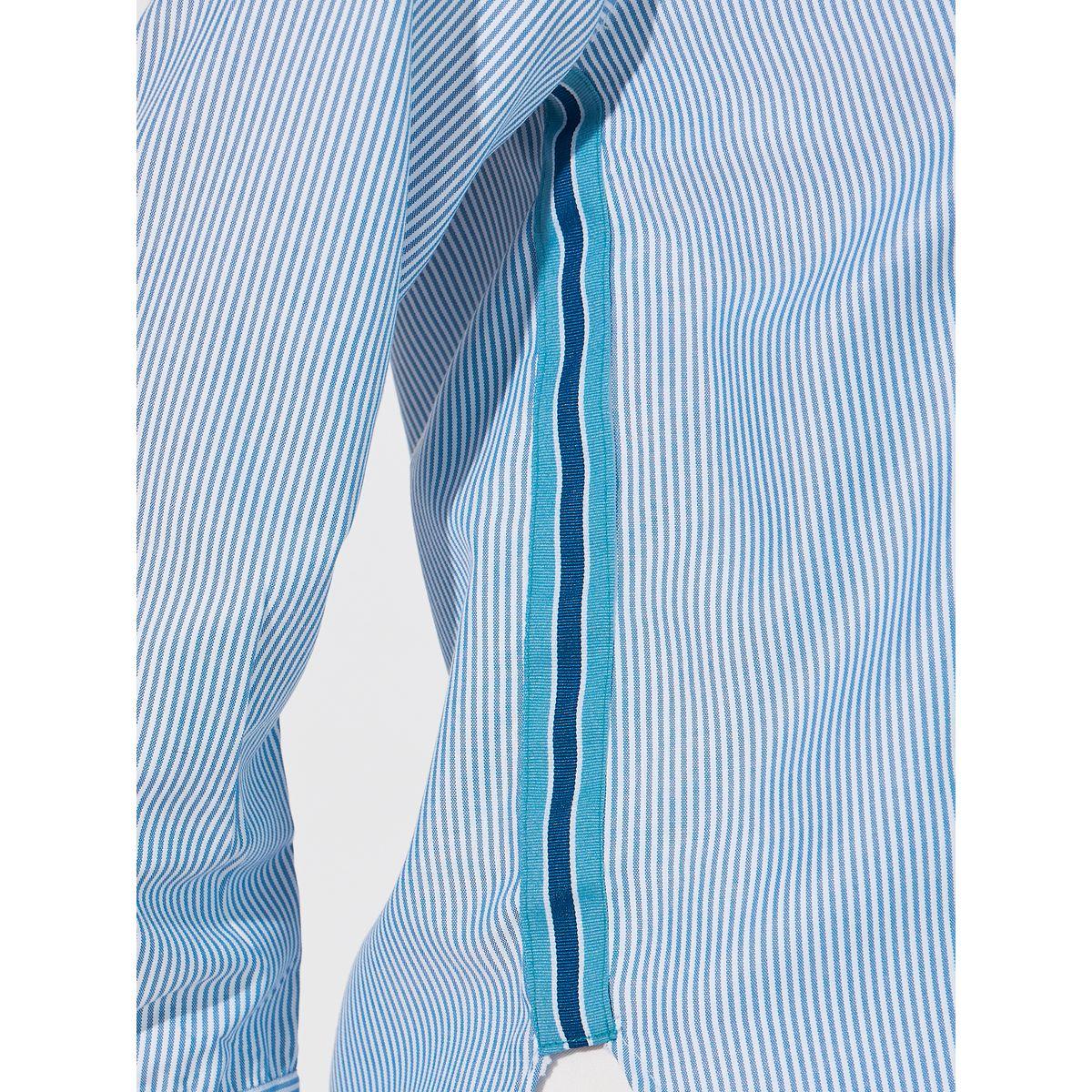 Styli Striped Regular Fit Shirt with Side Tape Detail-women-clothing-shirtsandblouses-shirts-image-3
