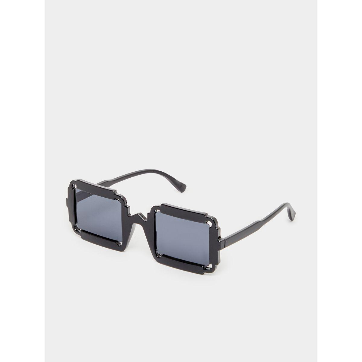 Styli Square Frame Sunglasses with Nose Pads-men-sunglasses-image-1
