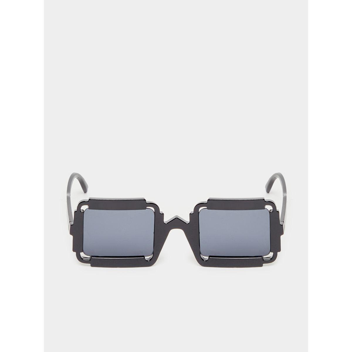 Styli Square Frame Sunglasses with Nose Pads-men-sunglasses-image-2