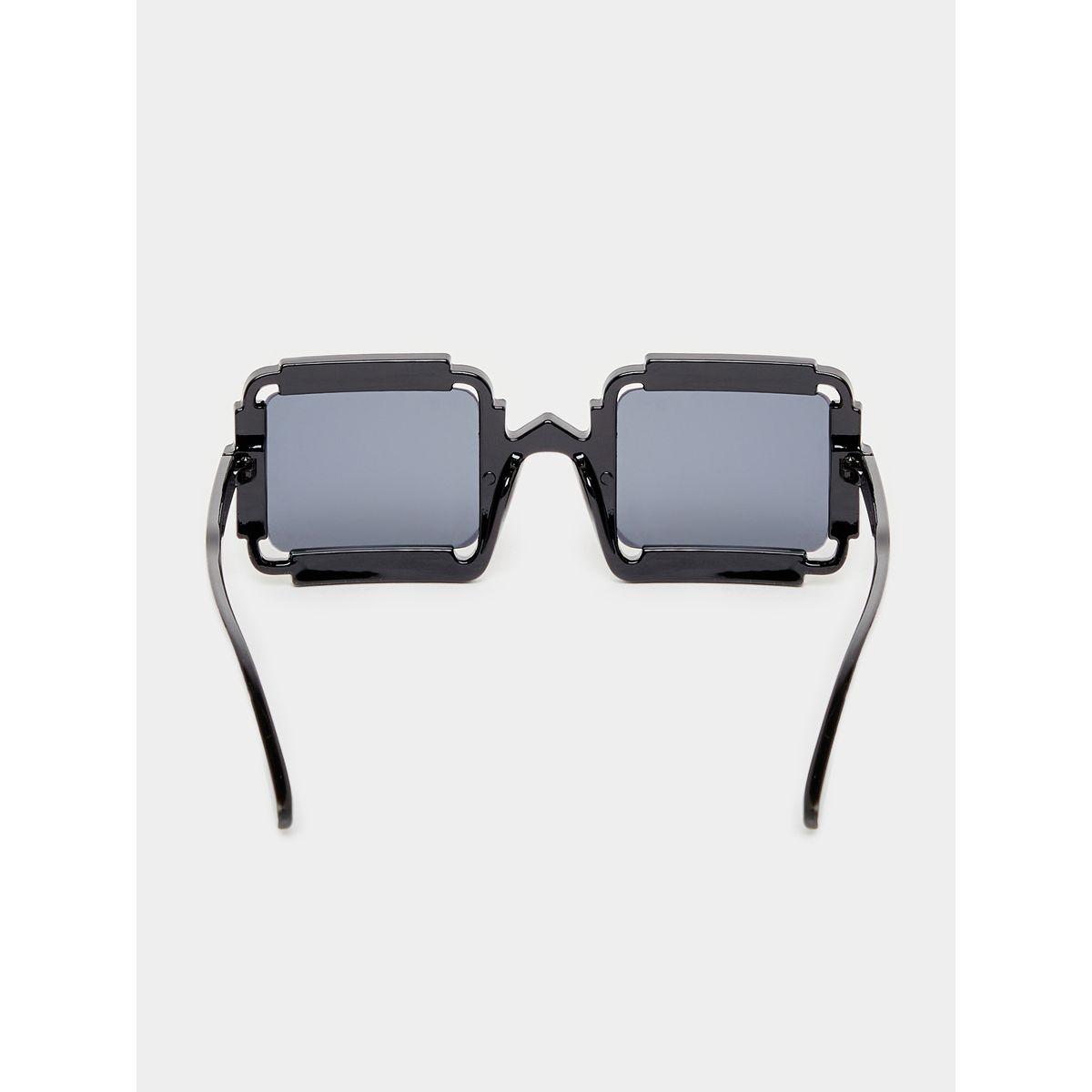 Styli Square Frame Sunglasses with Nose Pads-men-sunglasses-image-4