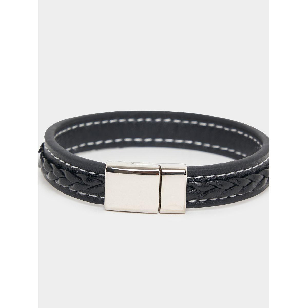 Styli Braided Wrap Around Bracelet with Clasp-men-watchesandjewellery-bracelets-image-2