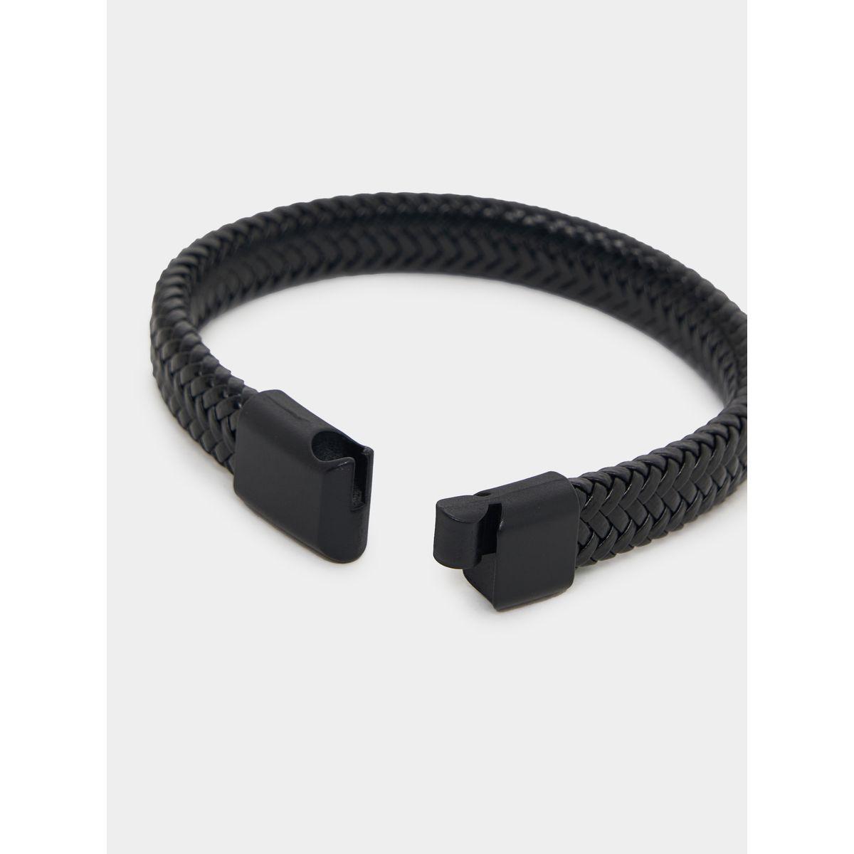 Styli Textured Bracelet with Clasp-men-watchesandjewellery-bracelets-image-4
