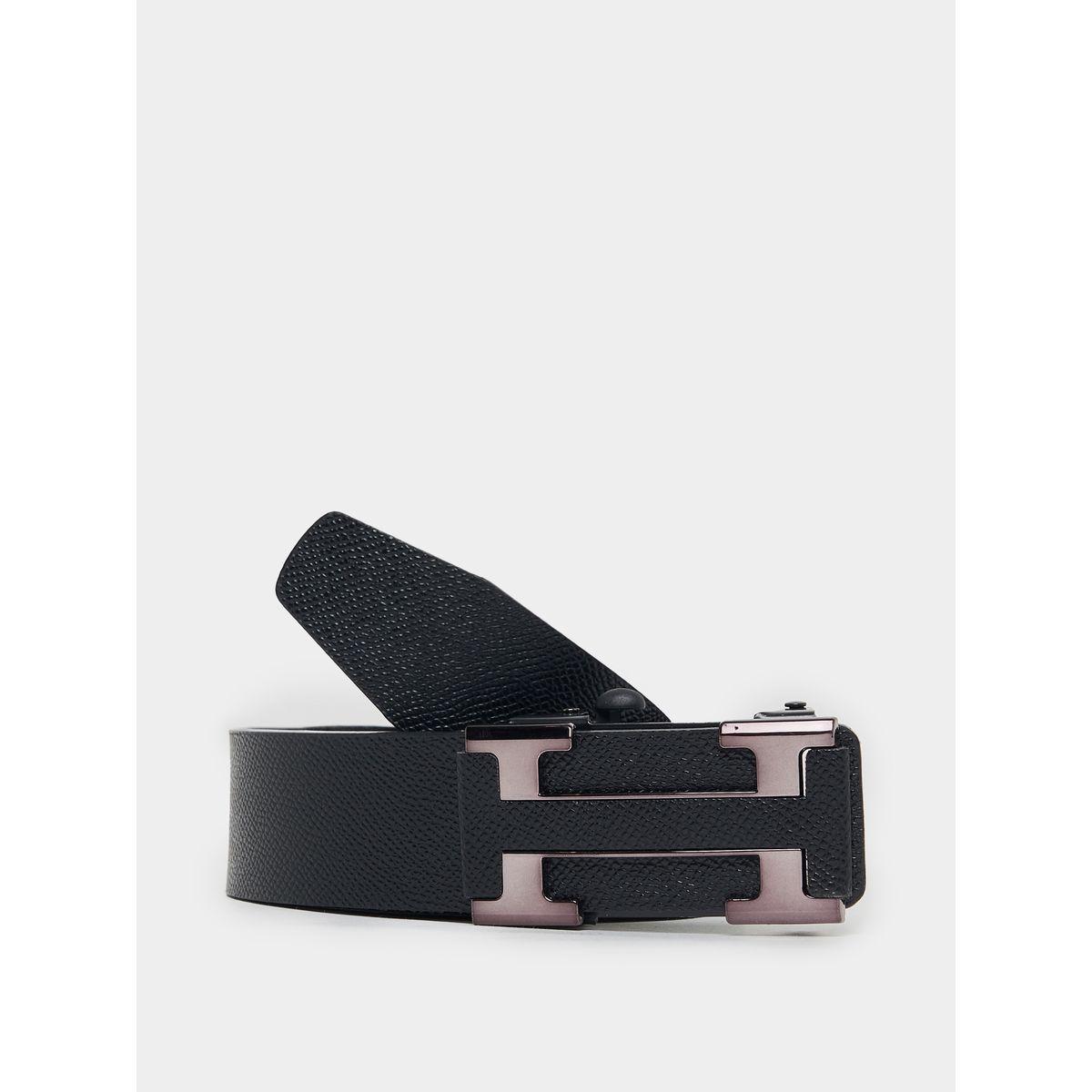 Styli Solid Waist Belt with Metal Buckle-men-beltsandwallets-belts-image-1