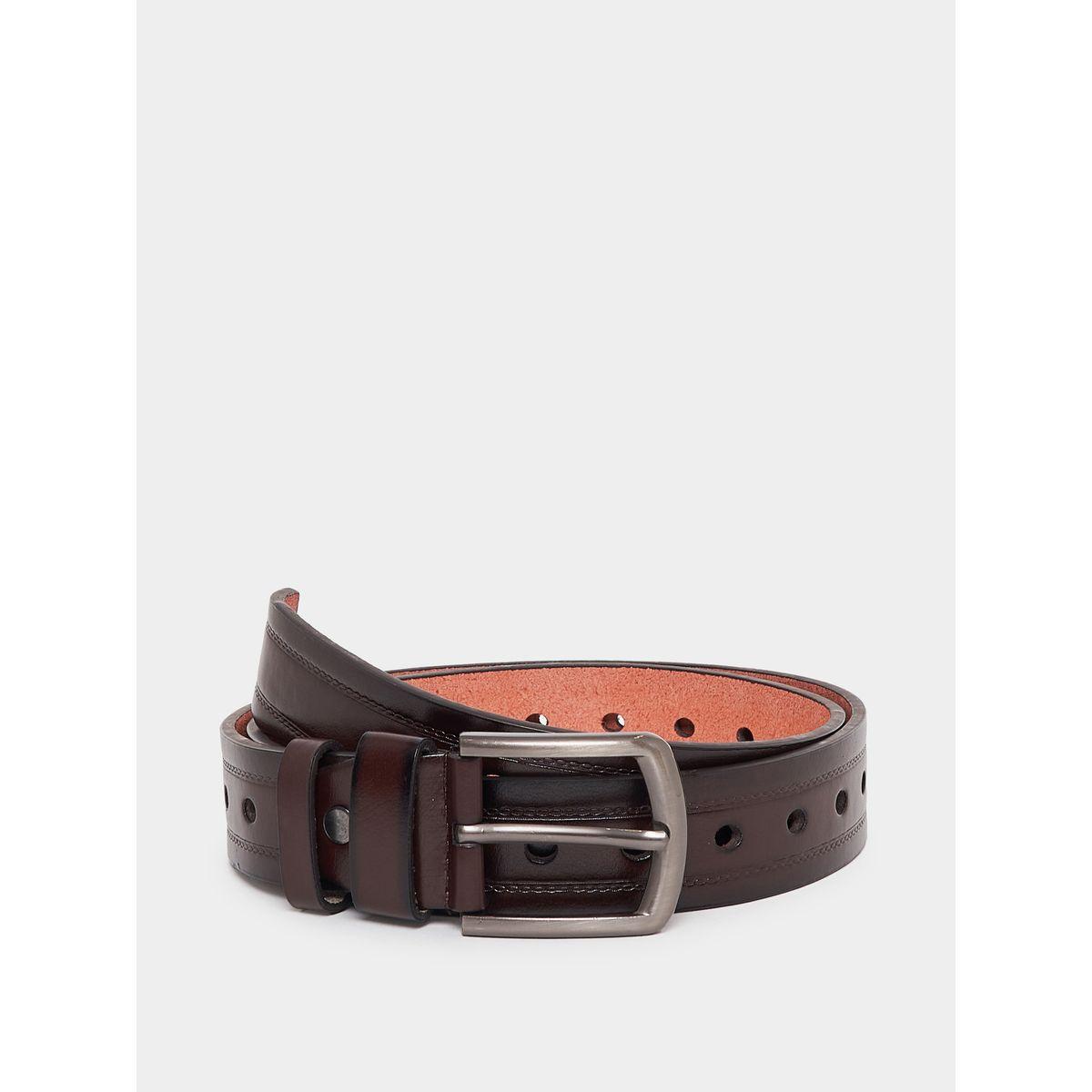 حزام خصر كاجوال بمشبك ودبوس إغلاق-men-beltsandwallets-belts-image-1