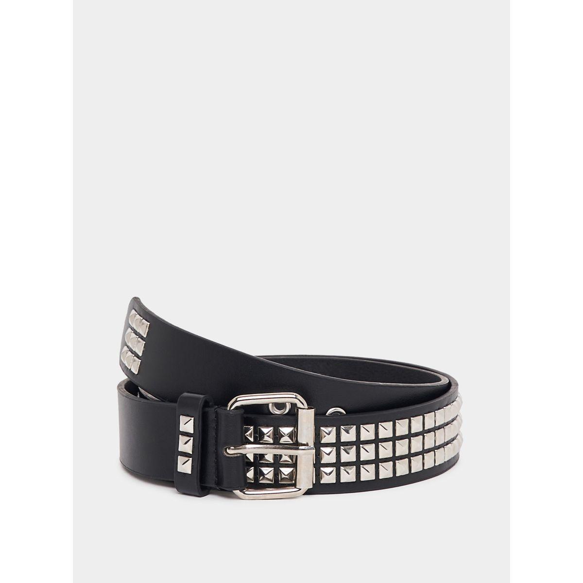 Styli Studded Belt with Pin Buckle Closure-men-beltsandwallets-belts-image-1