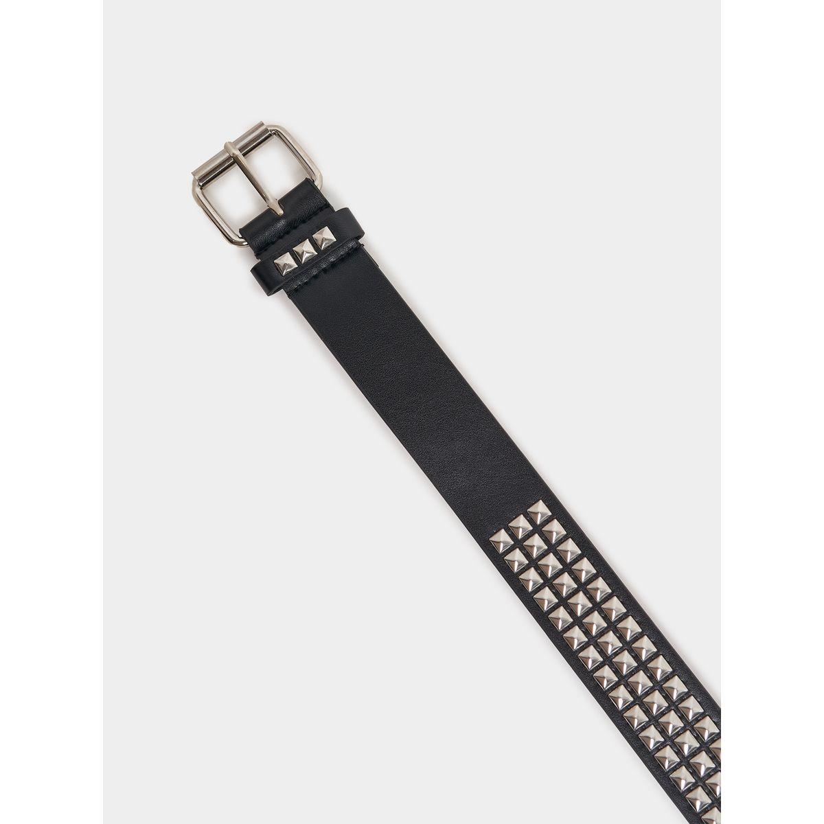 Styli Studded Belt with Pin Buckle Closure-men-beltsandwallets-belts-image-4